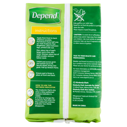 Depend Anatomic Pads Super Plus