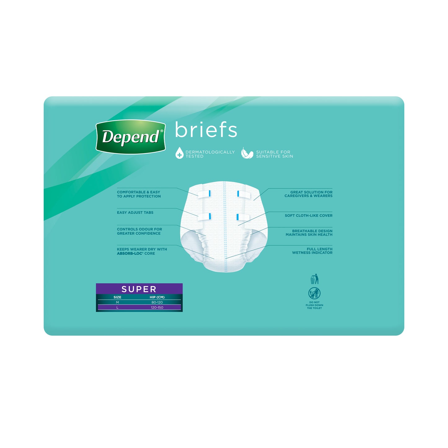 Depend Super Brief Large