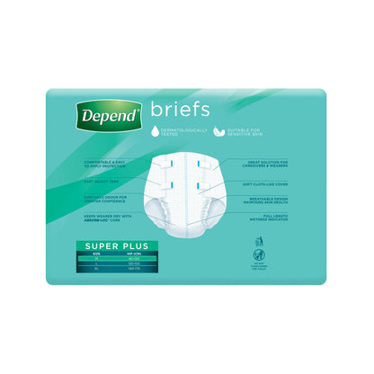 Depend Super Plus Brief Medium