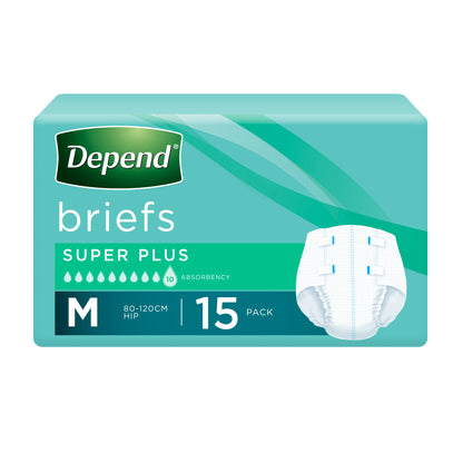 Depend Super Plus Brief Medium