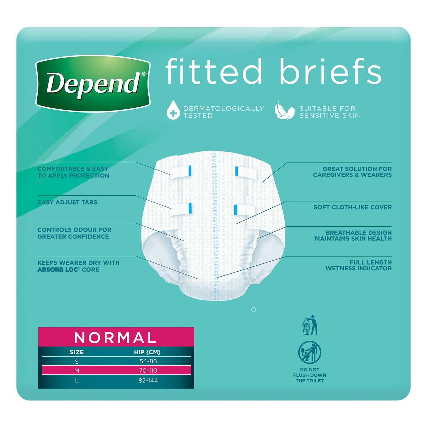 Depend Normal Brief Medium