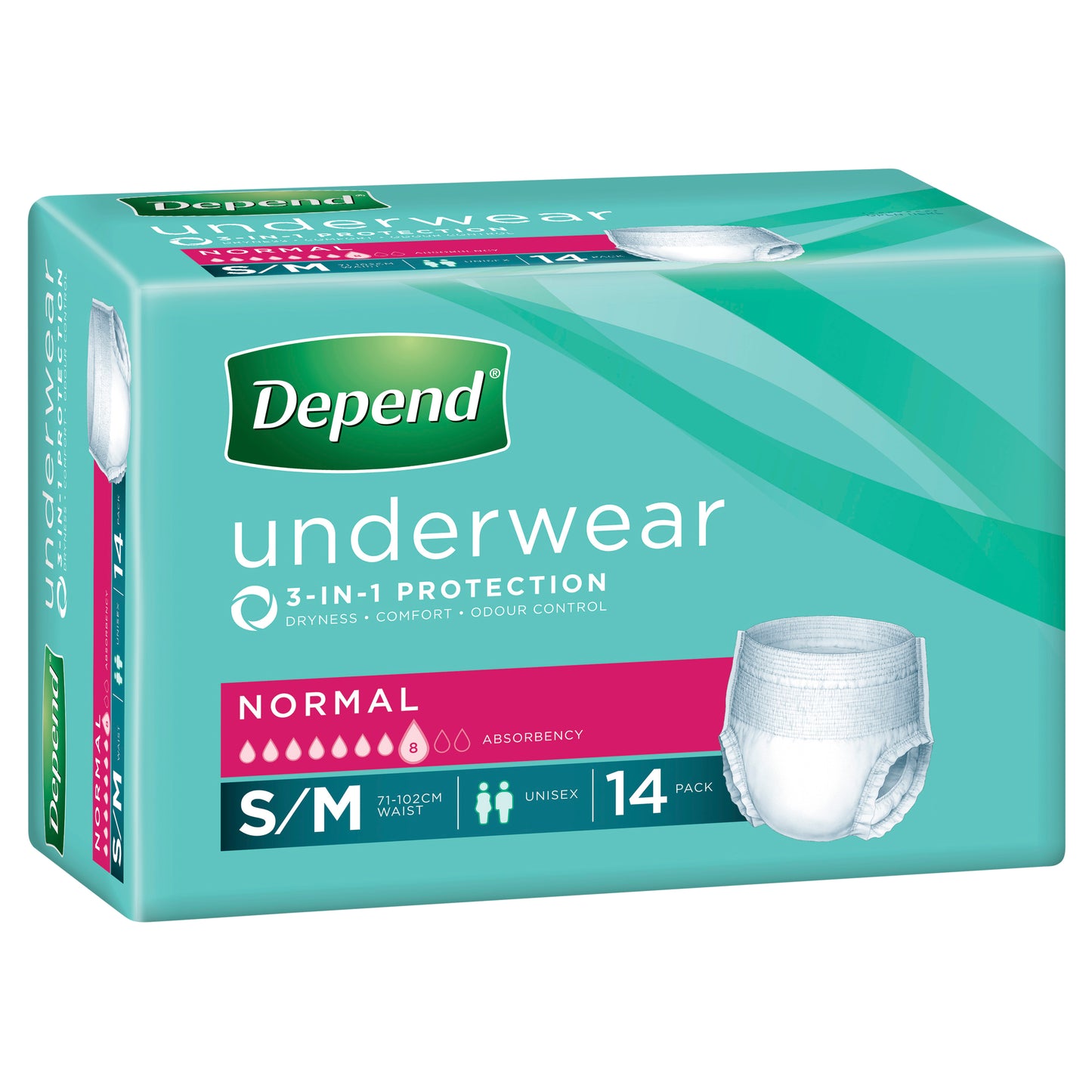 Depend Normal Pants Small/Medium