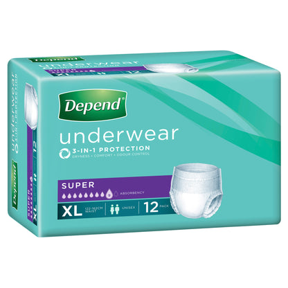 Depend Super Pants XLarge