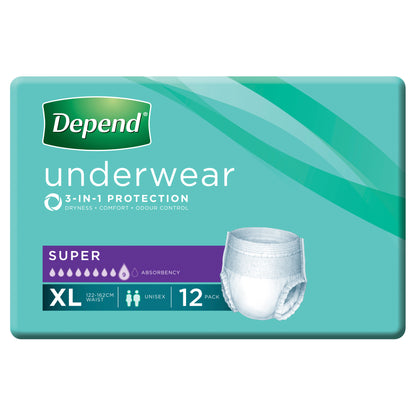 Depend Super Pants XLarge