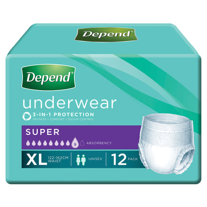 Depend Super Pants XLarge