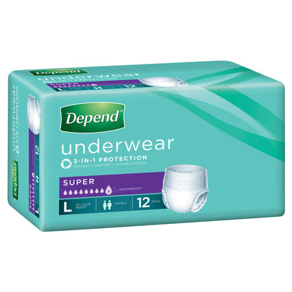 Depend Super Pants Large