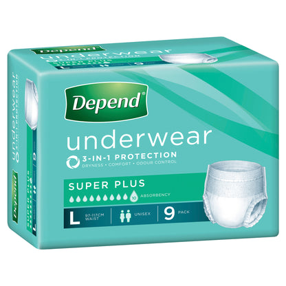 Depend Super Plus Pants Large