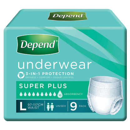 Depend Super Plus Pants Large