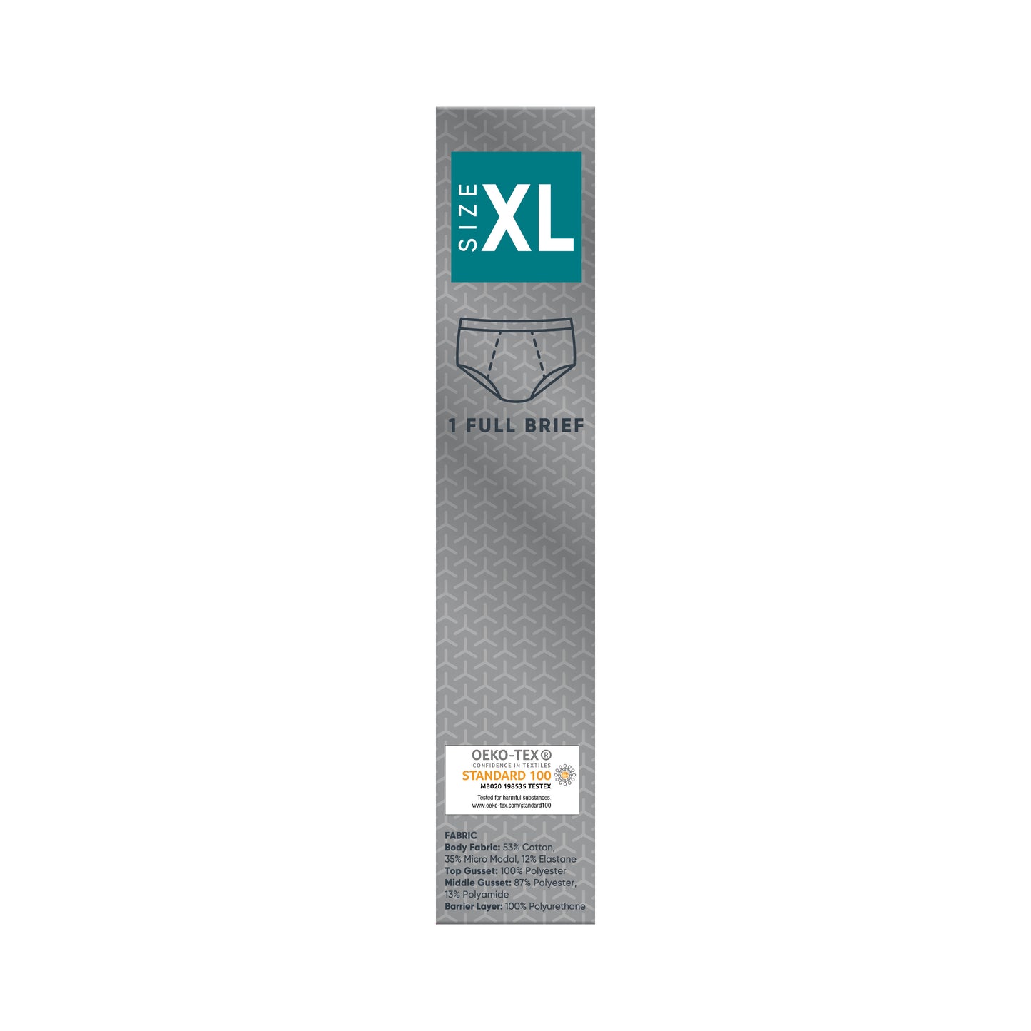 Depend Black Mens Brief XLarge