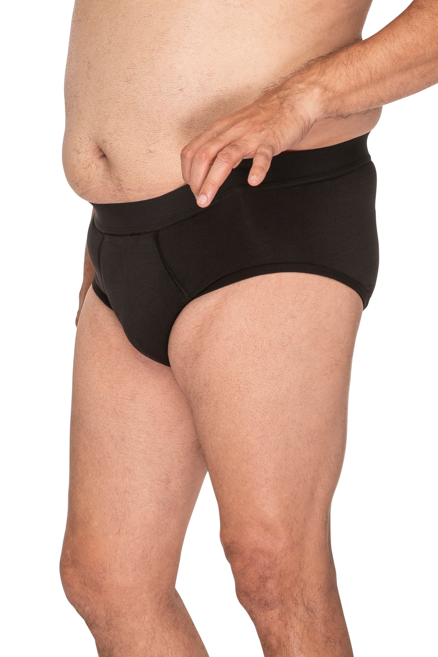 Depend Black Mens Brief Large