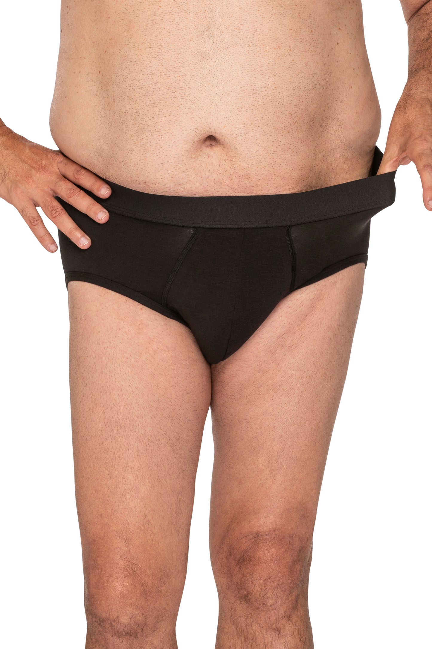Depend Black Mens Brief Large