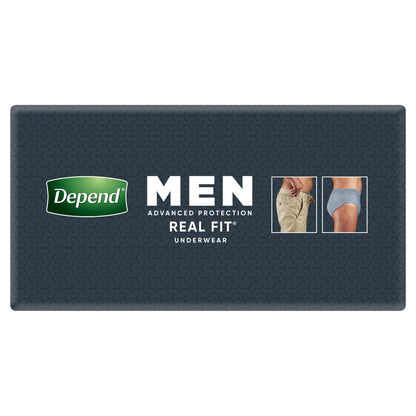 Depend Real Fit Mens Underwear Large