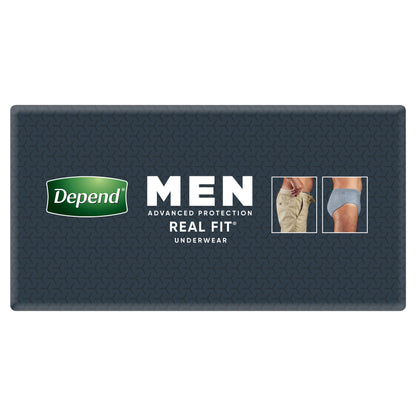 Depend Real Fit Mens Underwear Medium