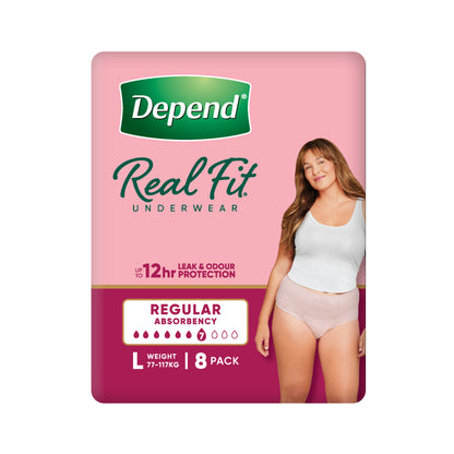 Depend Real Fit Regular Large