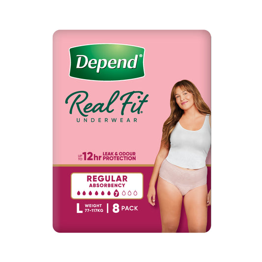 Depend Real Fit Regular Large