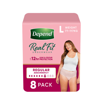 Depend Real Fit Regular Large