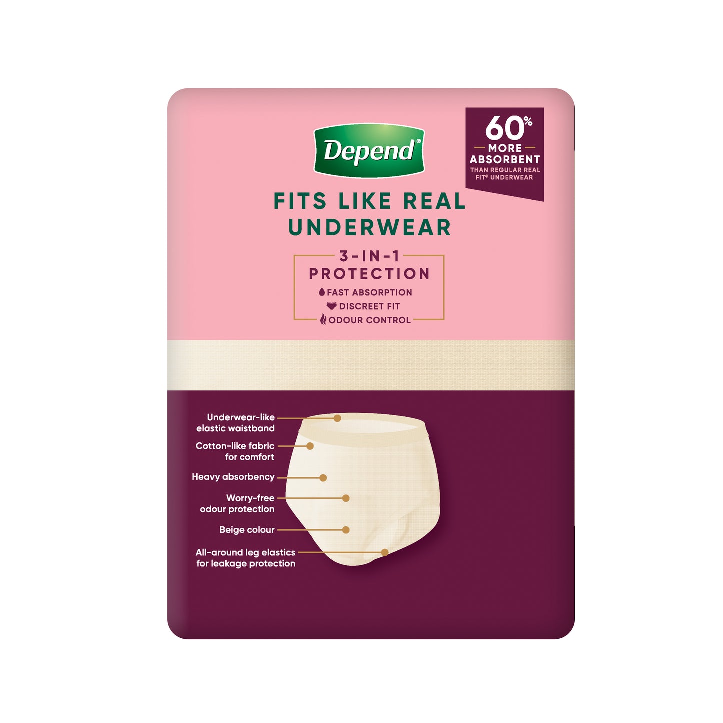 Depend Real Fit Super Large