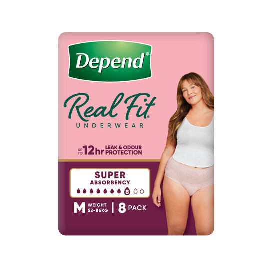 Depend Real Fit Super Medium