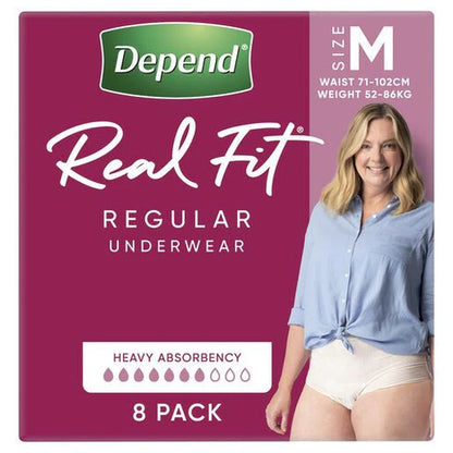 Depend Real Fit Regular Small/Medium