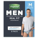 Depend Real Fit Mens Underwear Medium