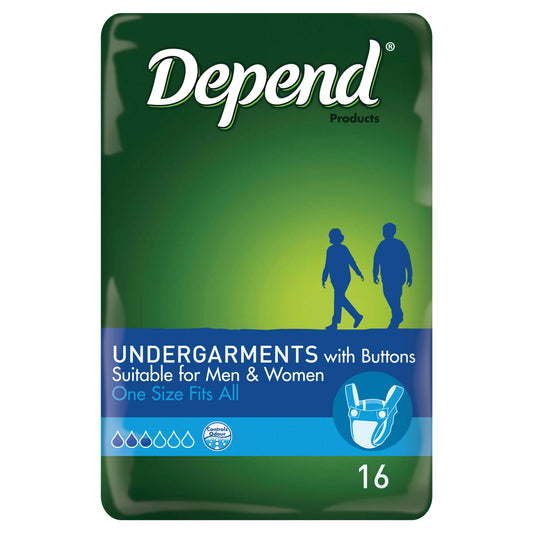 Depend Undergarments with Buttons