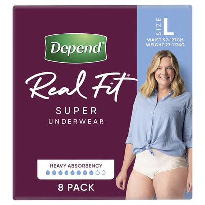 Depend Real Fit Super Large