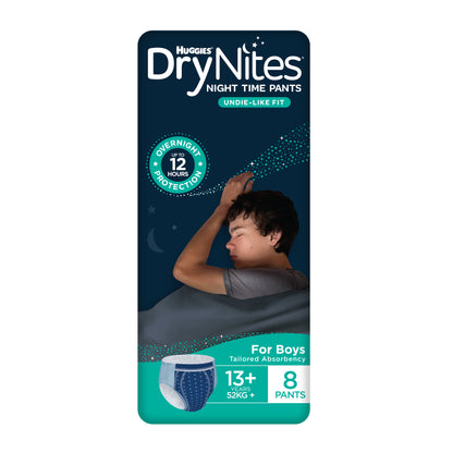 HUGGIES® Drynites Pyjama Pants 13+ Boy (Packet 8)