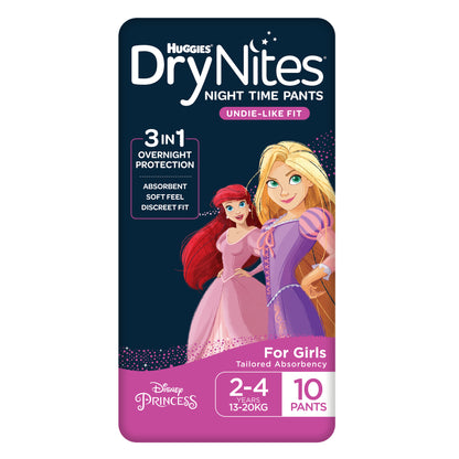 Huggies Drynites Pyjama Pants 2-4 Girl