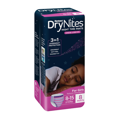 Huggies Drynites Pyjama Pants 8-15 Girl