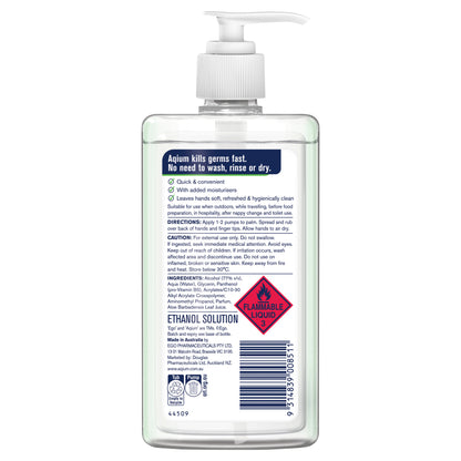 Aqium Hand Sanitiser Aloe 375ml