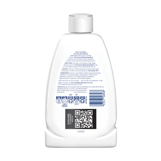 QV Intensive Moisturising Wash 250gm