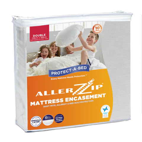 Protect a Bed Allerzip® Mattress Encasement Waterproof Mattress Protectors Double (11012)