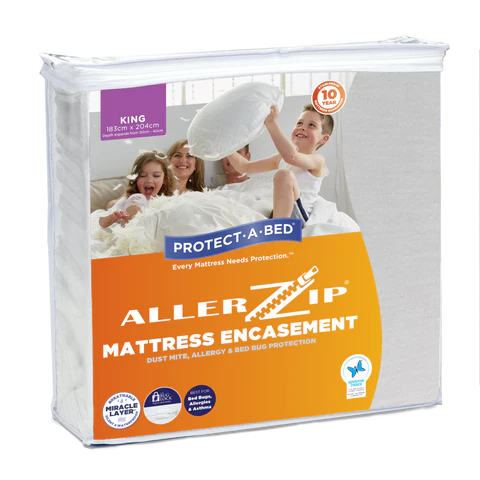 Protect a Bed Allerzip® Mattress Encasement Waterproof Mattress Protectors King (11014)