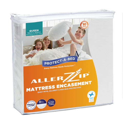 Protect a Bed Allerzip® Mattress Encasement Waterproof Mattress Protectors Queen (11013)