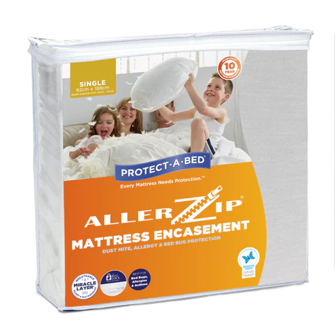 Protect a Bed Allerzip® Mattress Encasement Waterproof Mattress Protectors Single (11009)