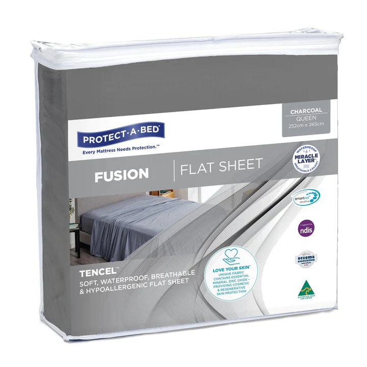 Protect a Bed Fusion TENCEL™ Flat Waterproof Sheets - Cobalt Double (45072)