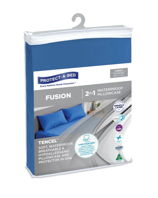 Protect a Bed Fusion TENCEL™ Pillow Protectors - Cobalt Standard Twin Pack (46071)