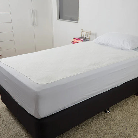 Protect a Bed Light & Easy Waterproof Bed Pad White Double (90x137)  (BD1070D)