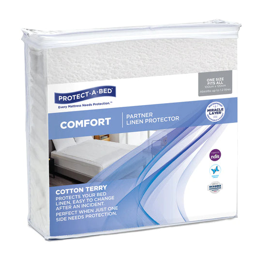 Protect a Bed Cotton Terry Waterproof Linen Protector Partner