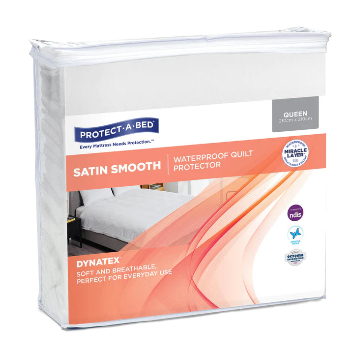 Protect a Bed Satin Smooth Waterproof Quilt/Doona Protector Double