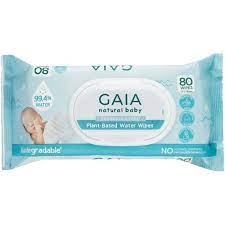 GAIA Plant Based Water Wipes 80 Pack