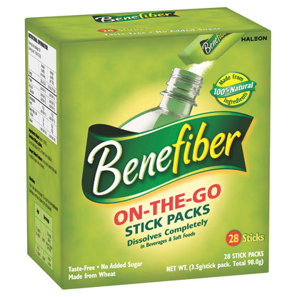 Benefiber Natural Fibre Supplement On The Go 3.5g Stick