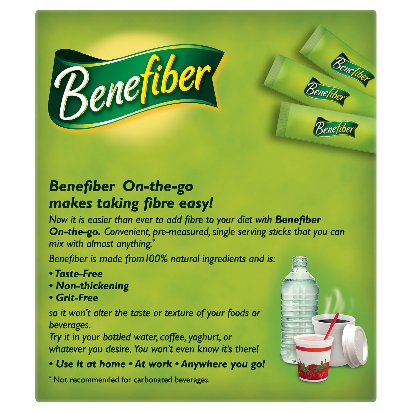 Benefiber Natural Fibre Supplement On The Go 3.5g Stick