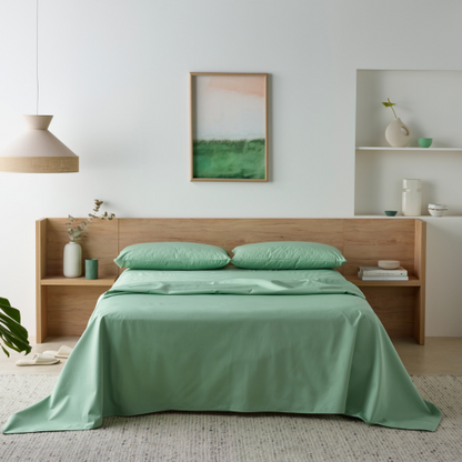 Staydry Bamboo Waterproof Sheet Set Green