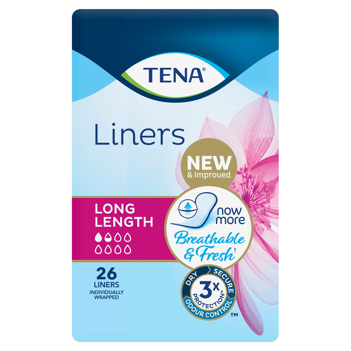 TENA Liners Extra Long Length