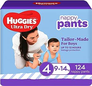 Huggies® Ultra Dry Nappy Pants Toddler Boy Size 4 (Packet 24)