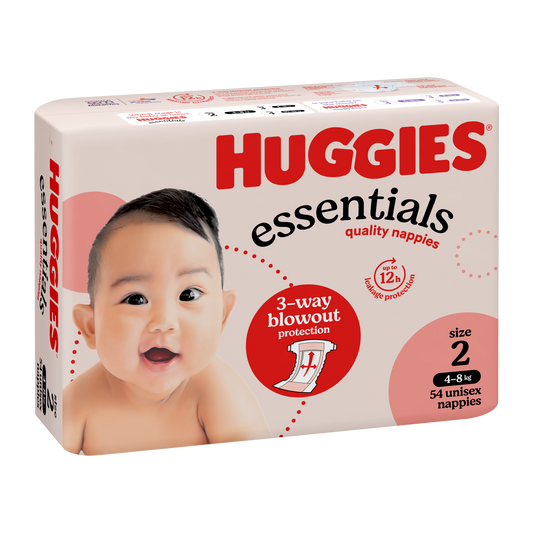 Huggies® Essentials Nappies Size 2 (Packet 54)