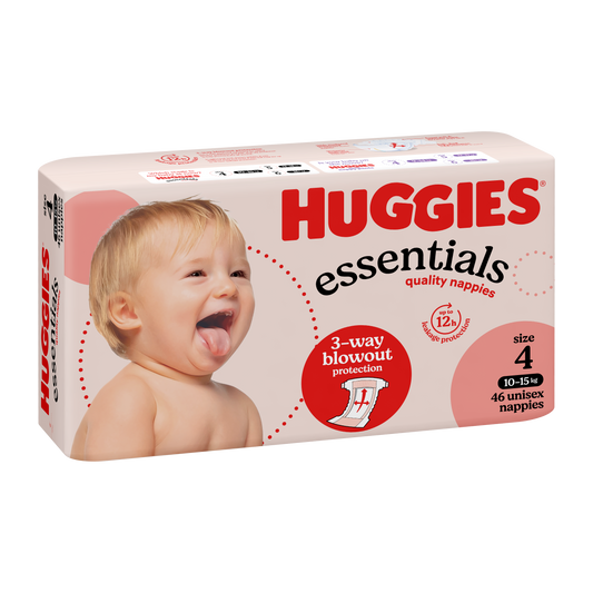 Huggies® Essentials Nappies Size 4 Toddler (Packet 46)