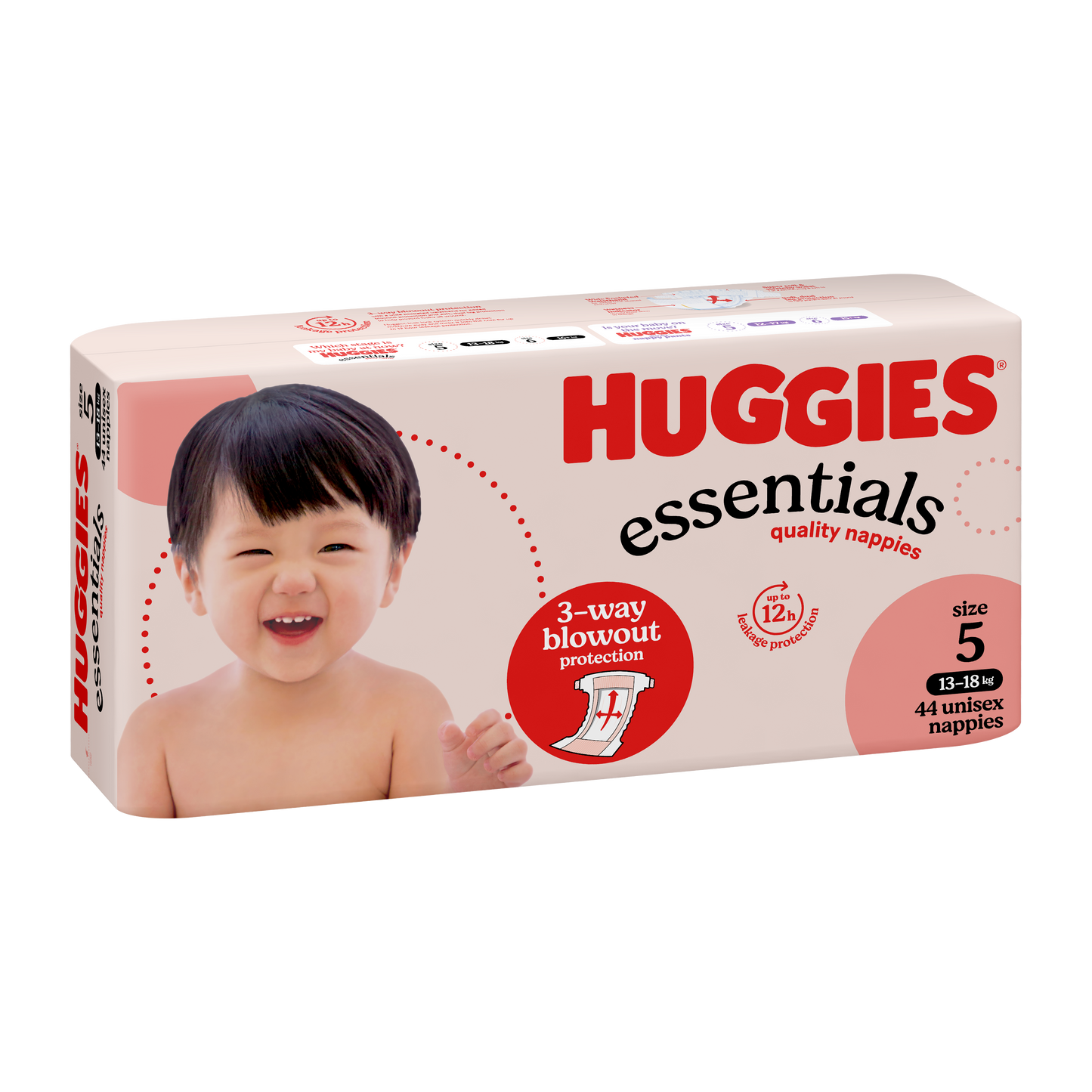 Huggies® Essentials Nappies Size 5 Walker  (Packet 44)