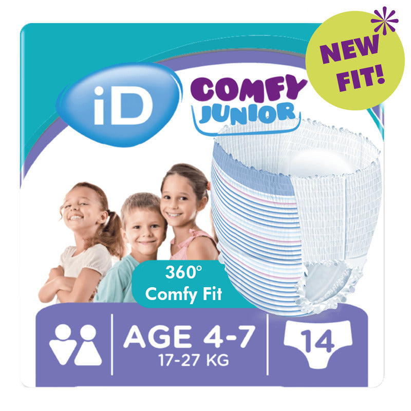 iD Comfy Junior Pants 4-7 years (17-27Kg) (Packet 14)